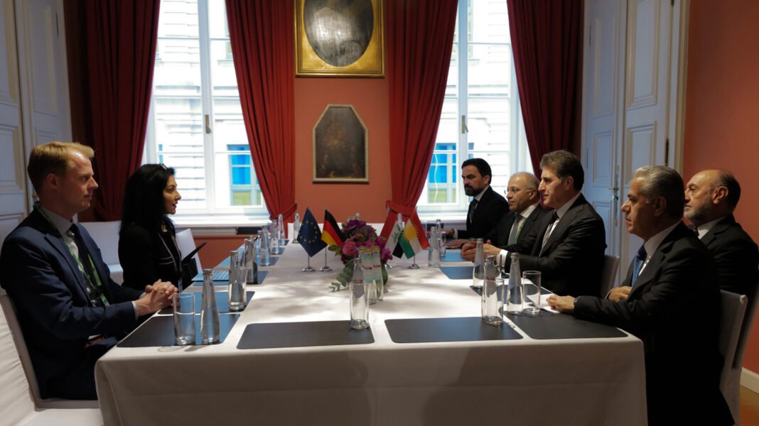 نێچیرڤان بارزانی و وەزیرا ئابووری یا ئەلمانیا پەرەپێدانا پەیوەندییان گۆتوبێژ کر