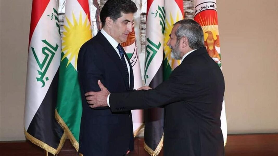 سەرۆک نێچیرڤان بارزانی و سەلاحەددین بەهائەددینی جەختێ ل سەر ئێکڕێزیا ئالییێن سیاسی دکەن: